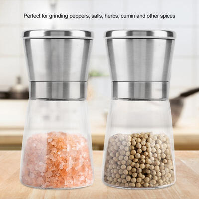 

Greensen Stainless Steel Manual Pepper Herbs Mill Shaker Spices Salts Kitchen Grinding Tool