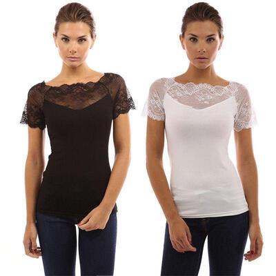 

Fashion Ladies Casual Tops T-Shirt Women Summer Loose Top Short Sleeve Blouse
