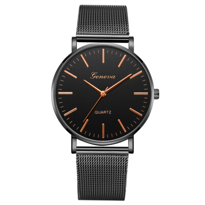 

Gobestart Fashion Casual Unobtrusive Simple Single Business Net With Strap Mens Watch