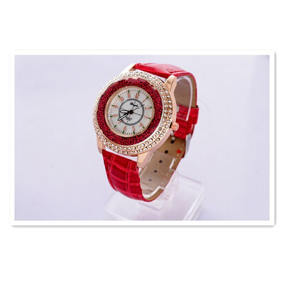 

2018 Korean version of the new fashion full flow of sandpaper ball female models fresh students digital scale diamond diamonds British watches