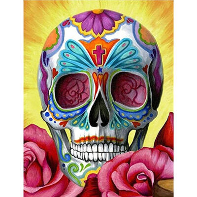 

5D DIY Diamond Painting Novelty Skull Cross Stitch Embroidery Rhinestones