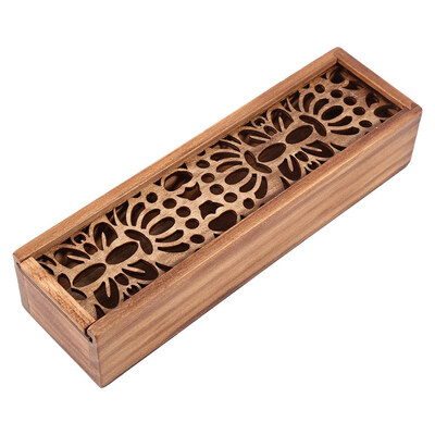 

Stationery BoxWooden Pencil Case Box Desktop Stationery Storage Organiser Student School Office Use Pencil Box