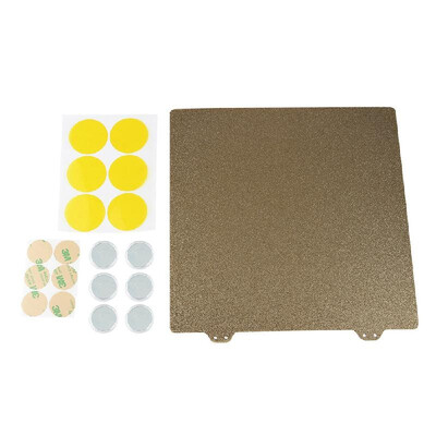 

220mm 3D Printer Hotbed Accessories Double Layer Texture PEI Powder Steel Plate 6 Magnetic Block for Anet A8 A6 Wanhao I3 Creali