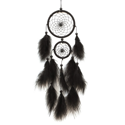 

Black Feater Handmade Dream Catcher Car Wall hanging Crafts Gift