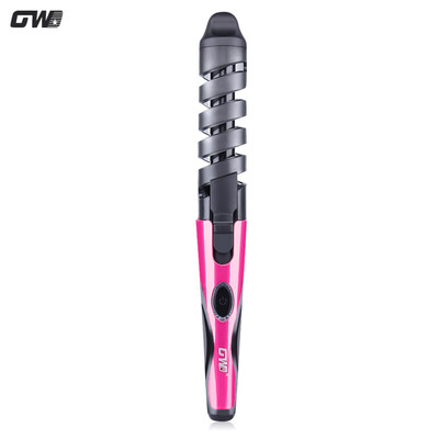 

Guowei Portable Useful Salon Spiral Ceramic Curling Iron Electric Hair Curler
