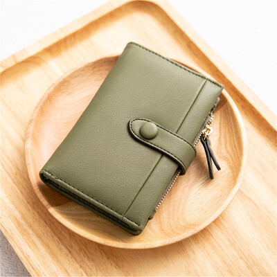

Tailored Women Short Wallets Mini Money Purses Small Fold Female Coin Purse Card Holder