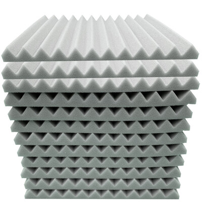 

〖Follure〗12Pcs Acoustic Foam Panel Sound Stop Absorption Sponge Studio KTV Soundproof