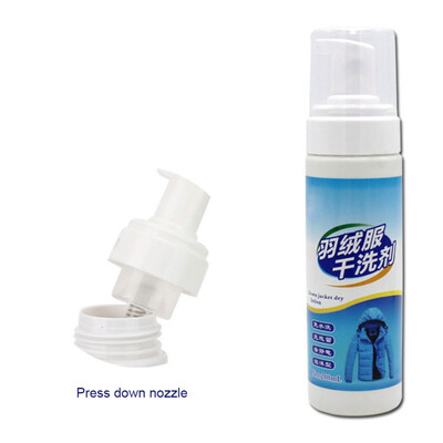 

Foam Dry Cleaning Agent 120mL Disposable Stubborn Stains Clothing Fabric Cleaning Down Jacket Cleaner