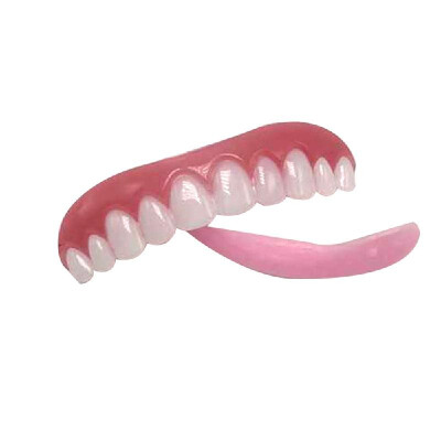 

False Tooth Whitening Teeth Stickers Silicone Simulation Dentures Braces Comfortable Cosmetic Silica Gel Beauty Tool