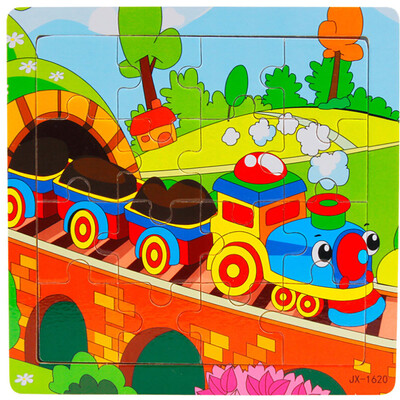 

Gotoamei Wooden Puzzle Educational Developmental Baby Kids Training Toy