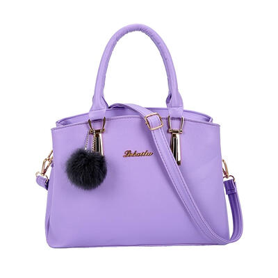

Large Capacity Women Pompom Sling Bag PU Leather Handbag Girl Shoulder Bags