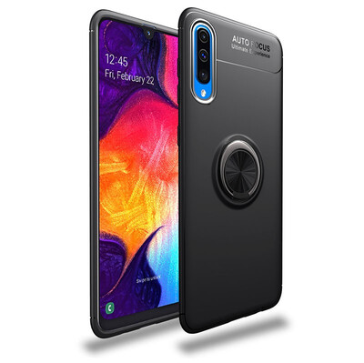 

Magnetic Case Samsung Galaxy A50 Soft Stand Cover Samsung A50 SM-A505FNDS SM-A505FMDS Ring Holder Case