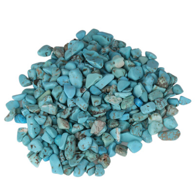 

100g Natural Turquoise Stone Jewelry Degaussing Flowerpot Fish Tank Decor