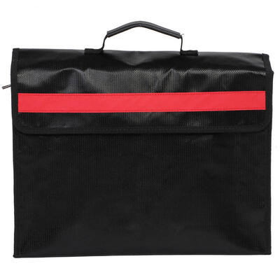 

Greensen 1Pc Fireproof Documents Money Bag Waterproof Envelope Holder with Shoulder Strap