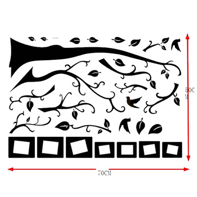 

〖Follure〗3D DIY Photo Tree PVC Wall Decals Adhesive Wall Stickers Mural Art Home Decor