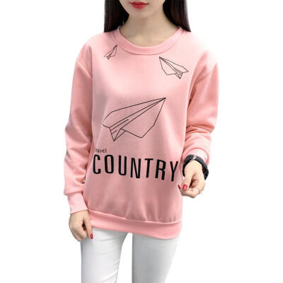 

Women Long Sleeve Sweatshirt Soft Casual Cute Daily Pullover Tops T-shirt