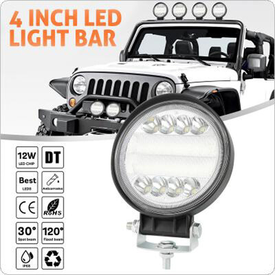 

Large Vision LED Work Lights Headlight 72W Waterproof For Car Auto Off-Road Boat