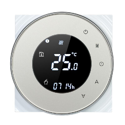 

16A Programmable Electric Heating Thermostat Temperature Controller Touchscreen LCD with Backlight Voice Control Function