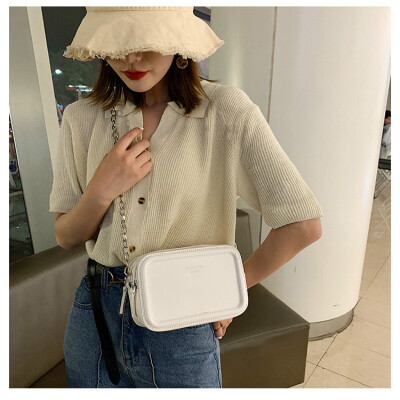 

Simple New Fashion Casual 2019 Flap Women Messenger Bag Square Small Shoulder Cross Body Bag Chain Famous Brand Designer Handbag