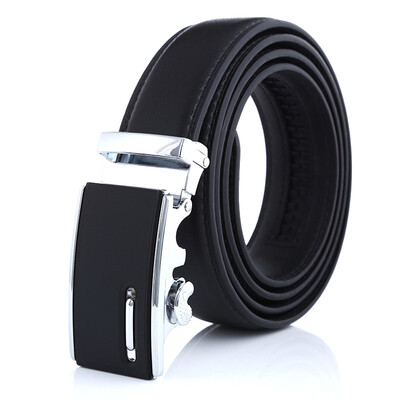 

Automatic Buckle Metal brown belt Male New 2019 Luxury balck Belt Men Fashion Genuine Leather Belts Men Top sale