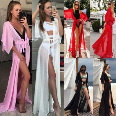 

Women Beachwear Swimwear Bikini Beach Wear Cover Up Chiffon Ladies Summer Dress