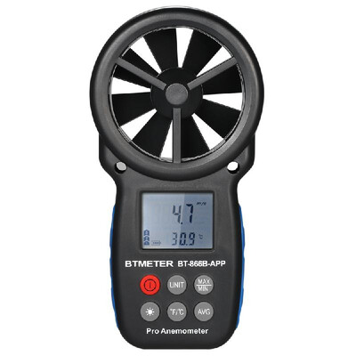 

BTMETER Digital Anemometer Handheld Wind Speed Meter Weather Meter Wind SpeedTemperature Meter APP Control for Mobile Phone