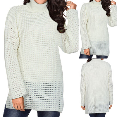 

〖Follure〗Women Winter Fashion Long Sleeve Knitted Solid Tops Loose Sweater Blouse