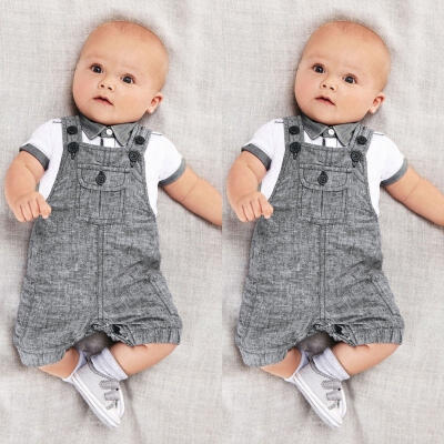

Newborn Toddler Infant Baby Boys Rompers Bodysuit Playsuit Clothes Outfits