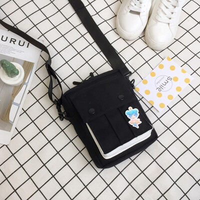 

Baggage Canvas Baggage Girls One Shoulder Slant Baggage College Students Summer Baitao Simple Ancient Girls Insen Department