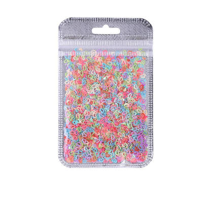 

1500pcsbag Colorful Hollow Peach Heart Nail Glitter Sequins DIY Nail Flake