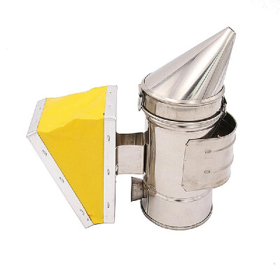 

Bee Hive Smoker Bee Keeper Smoker Stainless Steel Heat Chamber Yellow Bellow Beekeeping Equipment Bee Smoker for Beekeeper