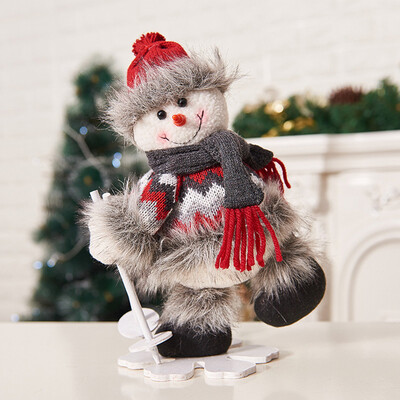 

〖Follure〗Christmas Santa Claus Snowman Elk Ski Doll Toys Xmas Tree Hanging Ornament Gifts