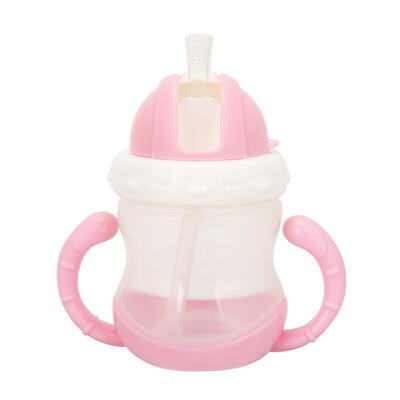 

180ml Infant Cute Plastic Baby Cup Kids Portable Water Bottle with Straw