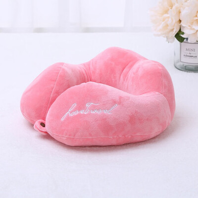 

1 Pc U-Shaped Pillow Super Soft Velvet Cloth Pp Cotton Neck Pillow