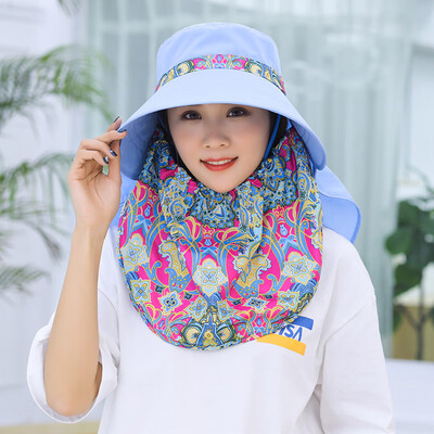 

Sun hat women spring summer beach hat sun hat cap cover face big along the bike can fold empty top sun hat