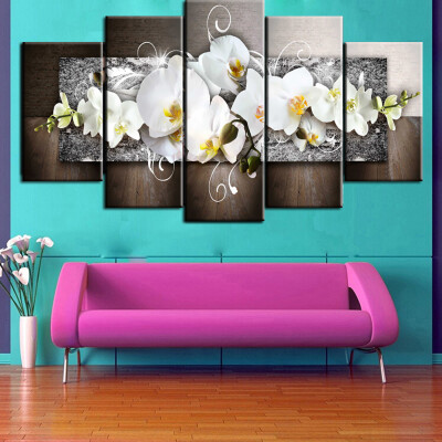 

Gobestart Fashion Wall Art Canvas Painting 5 Pieces Mangnolia Flower