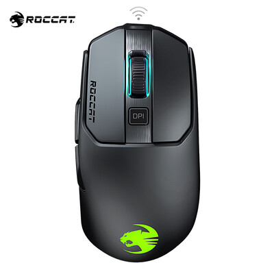 

German Ice Leopard ROCCAT Magic Kone AIMO Aimo RGBA Lighting Effect Gaming Mouse White Jedi Survival Mouse Eating Chicken Mouse