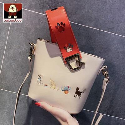 

Internet celebrity bucket bag 2019 new handbag leisure oblique bag fashion simple bag