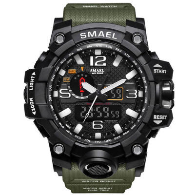 

SMAEL Sport Watches For Men Waterproof Digital Watch LED Mens Wristwatch Clock Man 1545 Montre Homme Big Men Watches