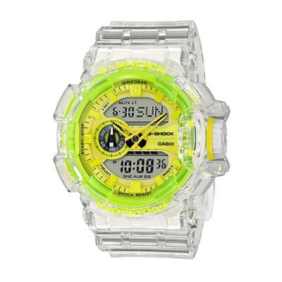

Casio G-Shock GA-400SK-1A9 Analog Digital Wrist Watch Clear Skeleton Series - Yellow