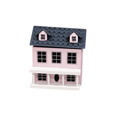 

Siaonvr 112 Mini Dollhouse Miniature Villa Mini House with Movable Grey Roof Toy