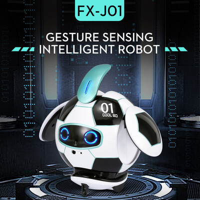 

YIWULAFINECO FX-J01 CoolBO Voice Recognition Control Obstacle Avoidance Football Robot