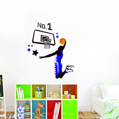 

〖Follure〗Basketball Dunk Sports Vinyl Decal Art Wall Sticker DIY Home Room Decor