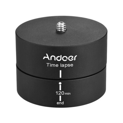 

Andoer 360° 120 Minutes Panning Rotating Tripod Time Lapse Stabilizer Tripod Adapter for Gopro ILDC Mobilephone