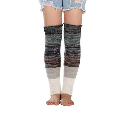

Women Fashion Over Knee Long Leg Warm Boot Cover Thigh High Stockings Decor