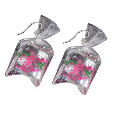 

Funny Women Starfish Flower Water Bag Shaped Charm Hook Earrings Jewelry Gift