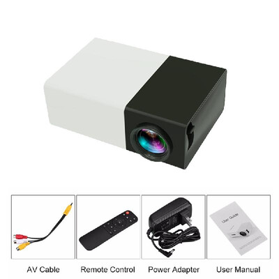 

Home Projector LED Mini Portable Miniature 1080P High Resolution Projector EU