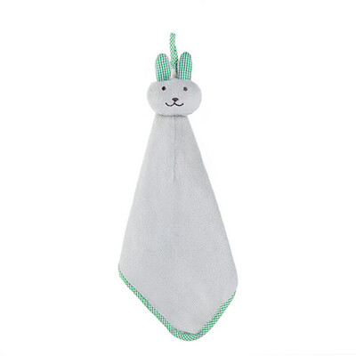 

Toponeto Kitchen Cartoon Animal Hanging Cloth Soft Plush Dishcloths Hand Towel