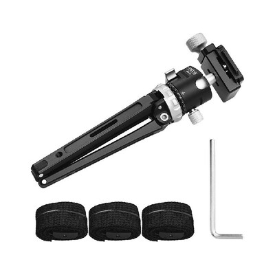

Andoer Table Desktop Mini Travel Tripod with Panoramic Ball Head Quick Release Plate 360° Rotating Photographic Bracket Holder for