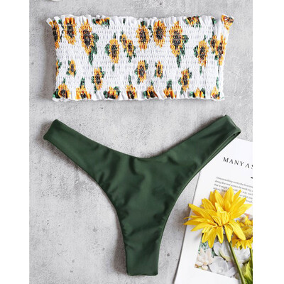 

Roseonmyhand Women Print Push-Up Padded Bra Beach Bikini Set Swimsuit Beachwear Swimwear